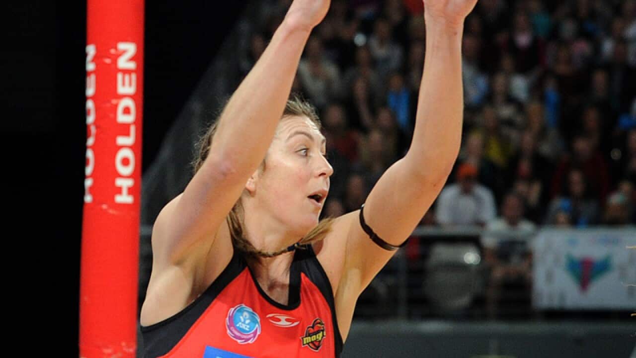 Veteran New Zealand goal shooter Irene van Dyk