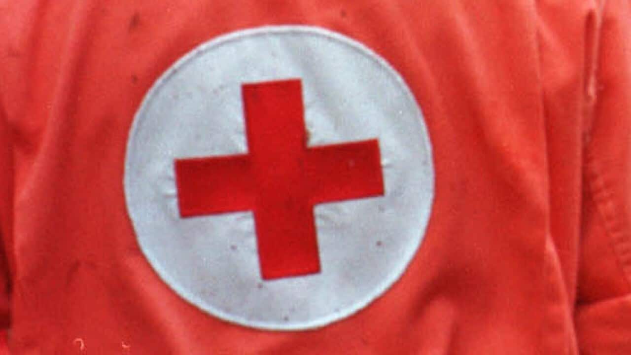 The red Cross symbol