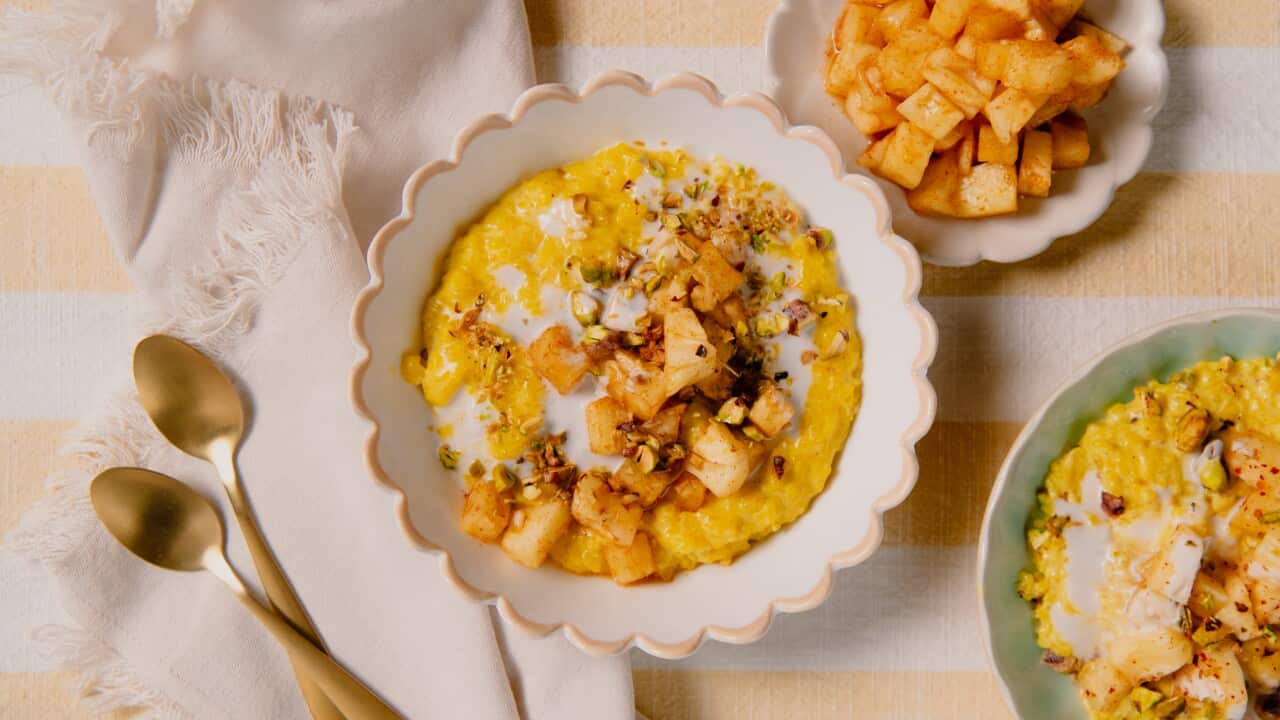 Durban kheer (rice pudding) with chilli pineapple-image
