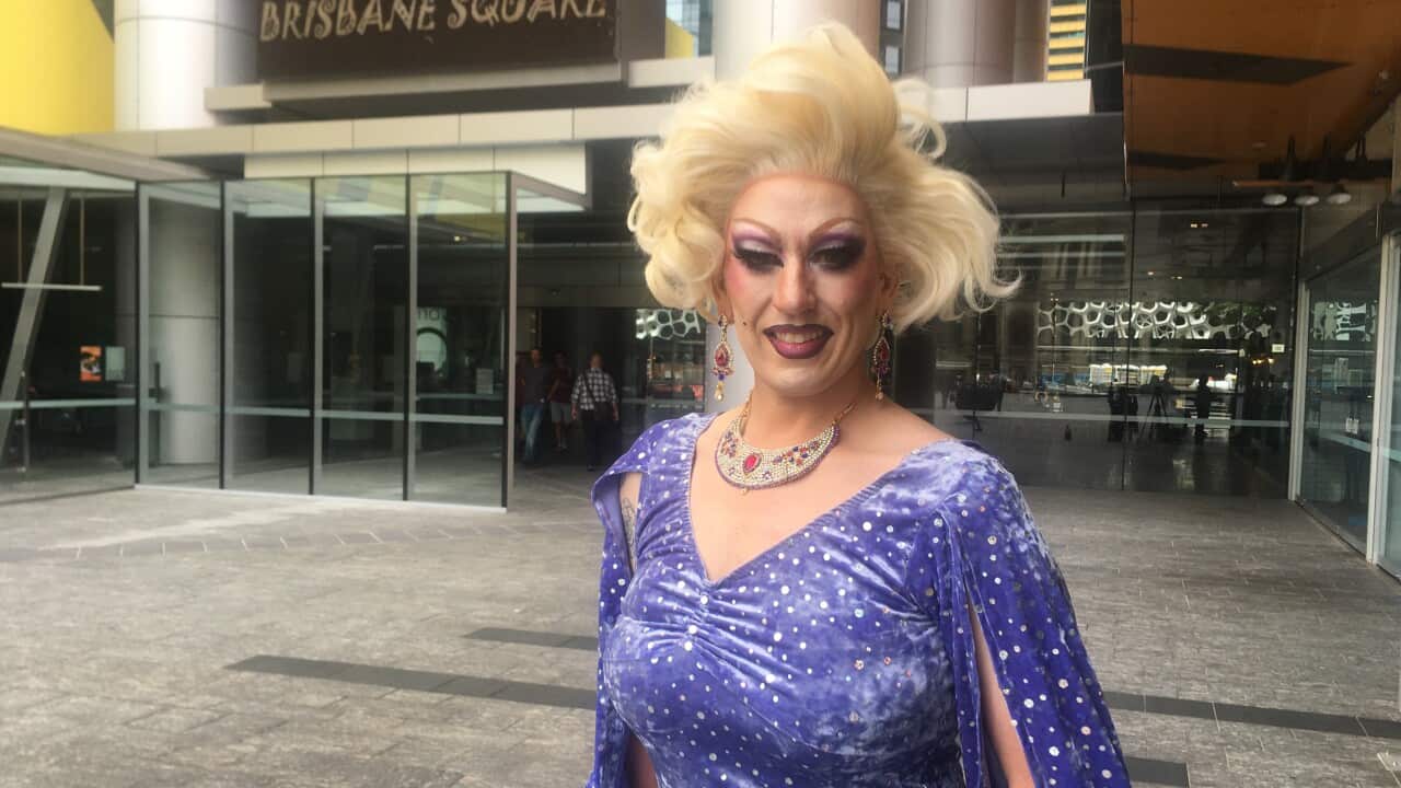 In a video posted to social media on Sunday, a group of protesters from the University of Queensland's (UQ) Liberal Nationals Club can be seen chanting.