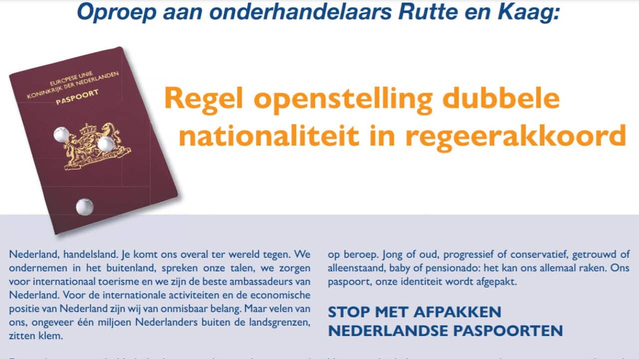 De advertentie van SNBN