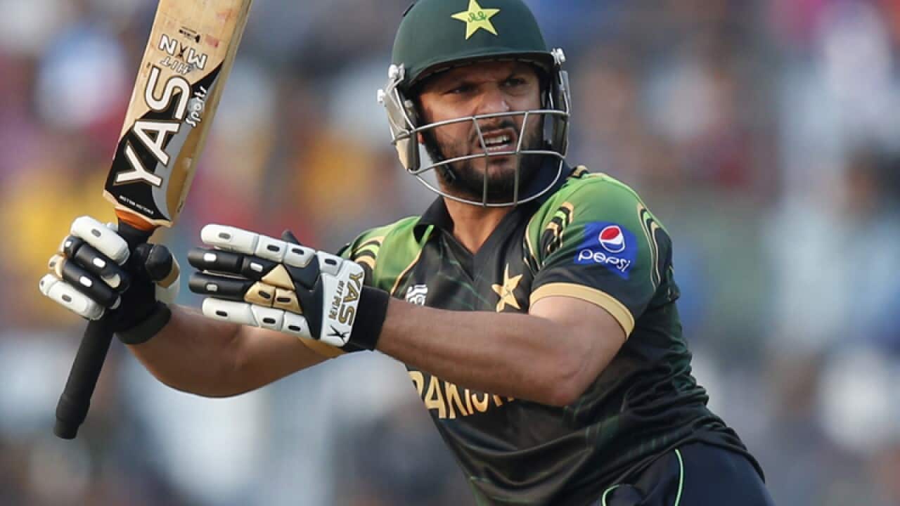 Pakistan batsman Shahid Afridi