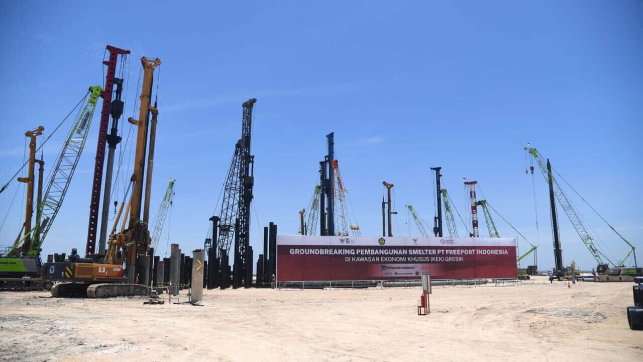 Smelter PT Freeport yang akhirnya dibangun pemerintah di Gresik, bukan di Papua. sumber foto presidenri.go.id
