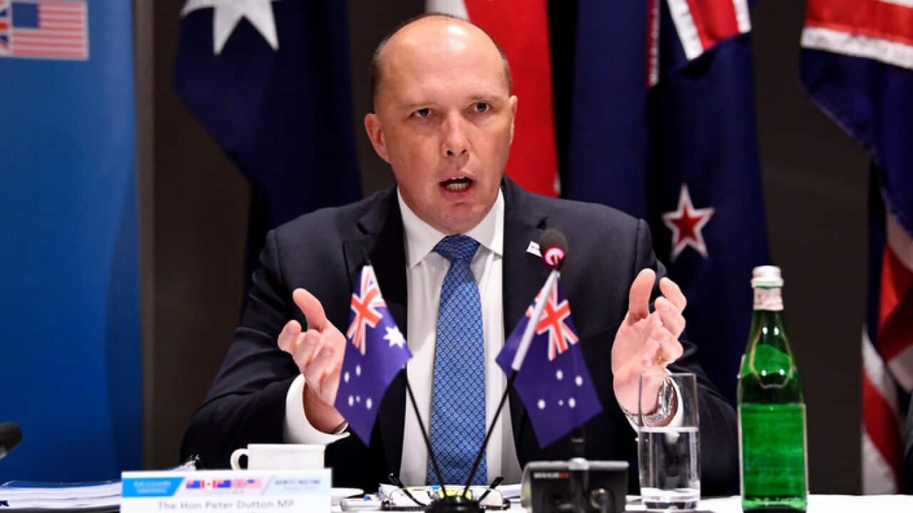 Peter Dutton has denied any wrongdoing over his decision to intervene in the visa of an au pair