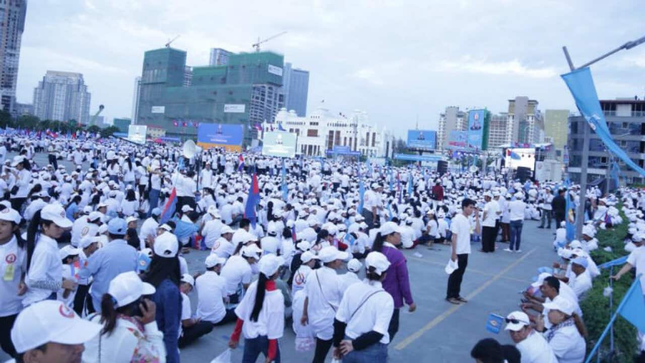 Last day election campaign in Cambodia, 27th July 2018
