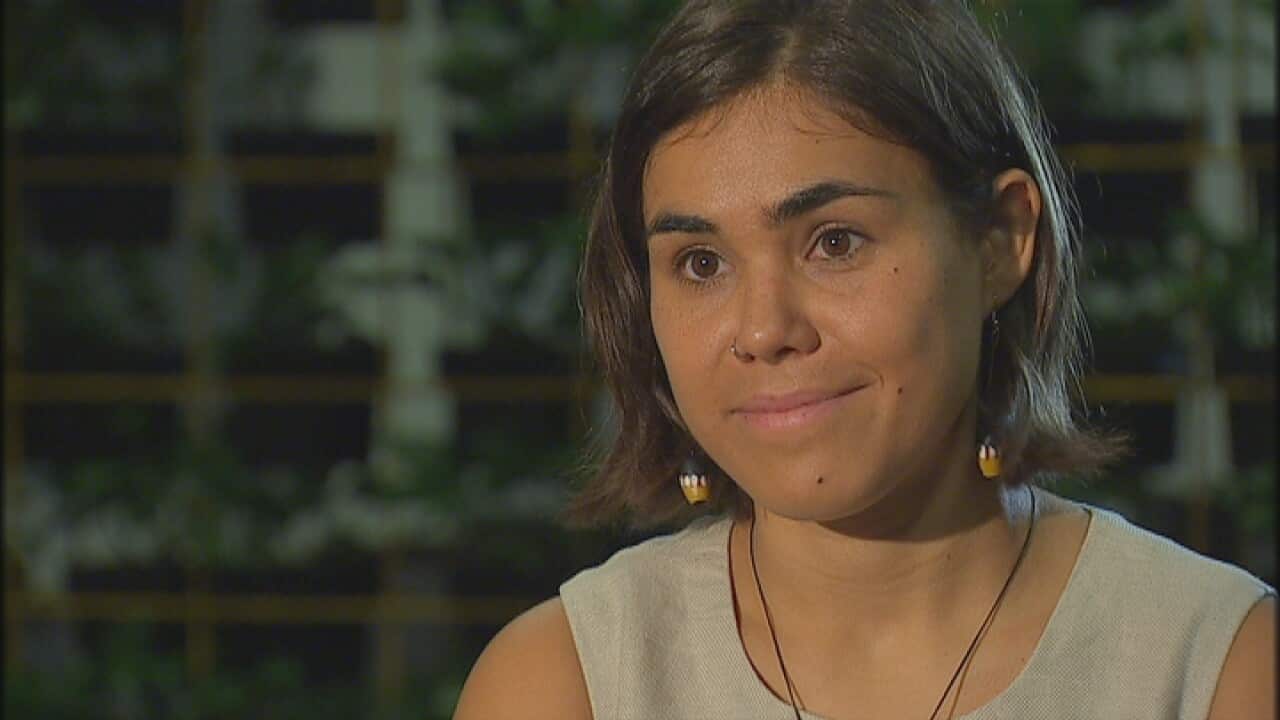 Amelia Telford: 'We're young people protecting our country and standing with each other'.