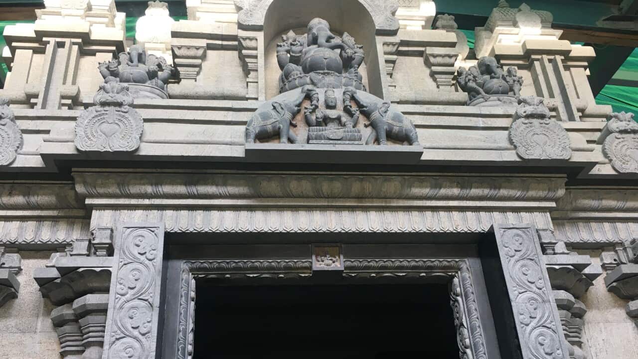 Front view of Ganesha Shrine