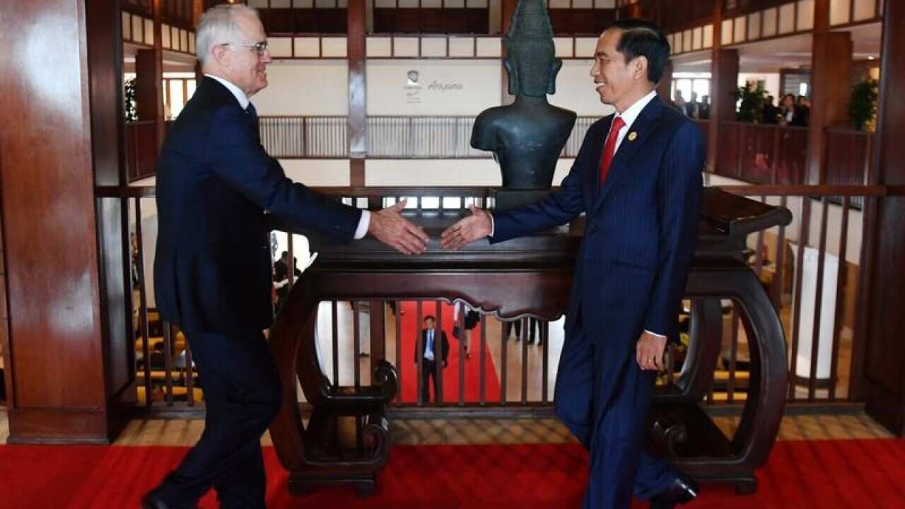 Malcolm Turnbull and President Joko Widodo
