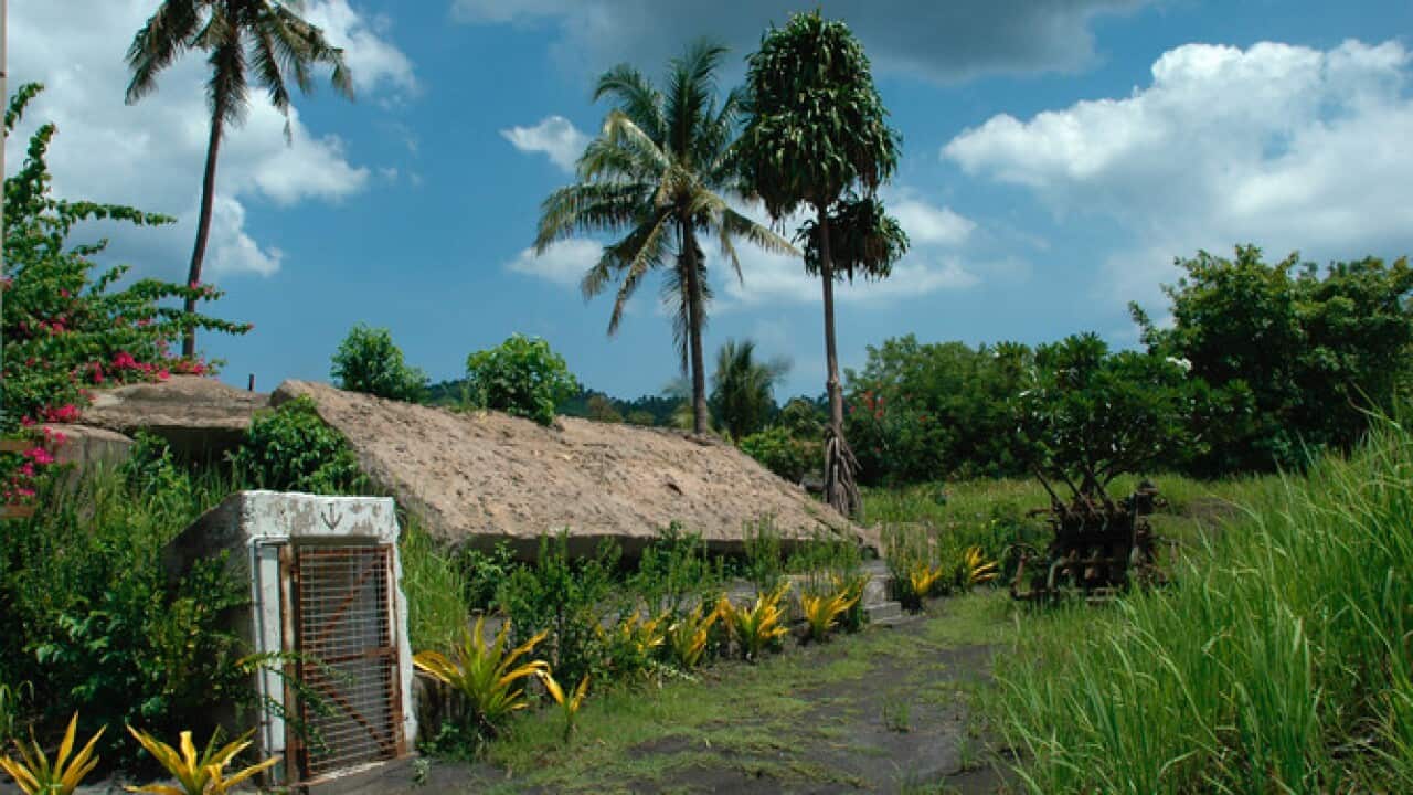 Marshal Admiral Yamamoto’s bunker in Rabaul, Papua New Guinea, which was the wartime headquarters of the Japanese in the south-west Pacific.