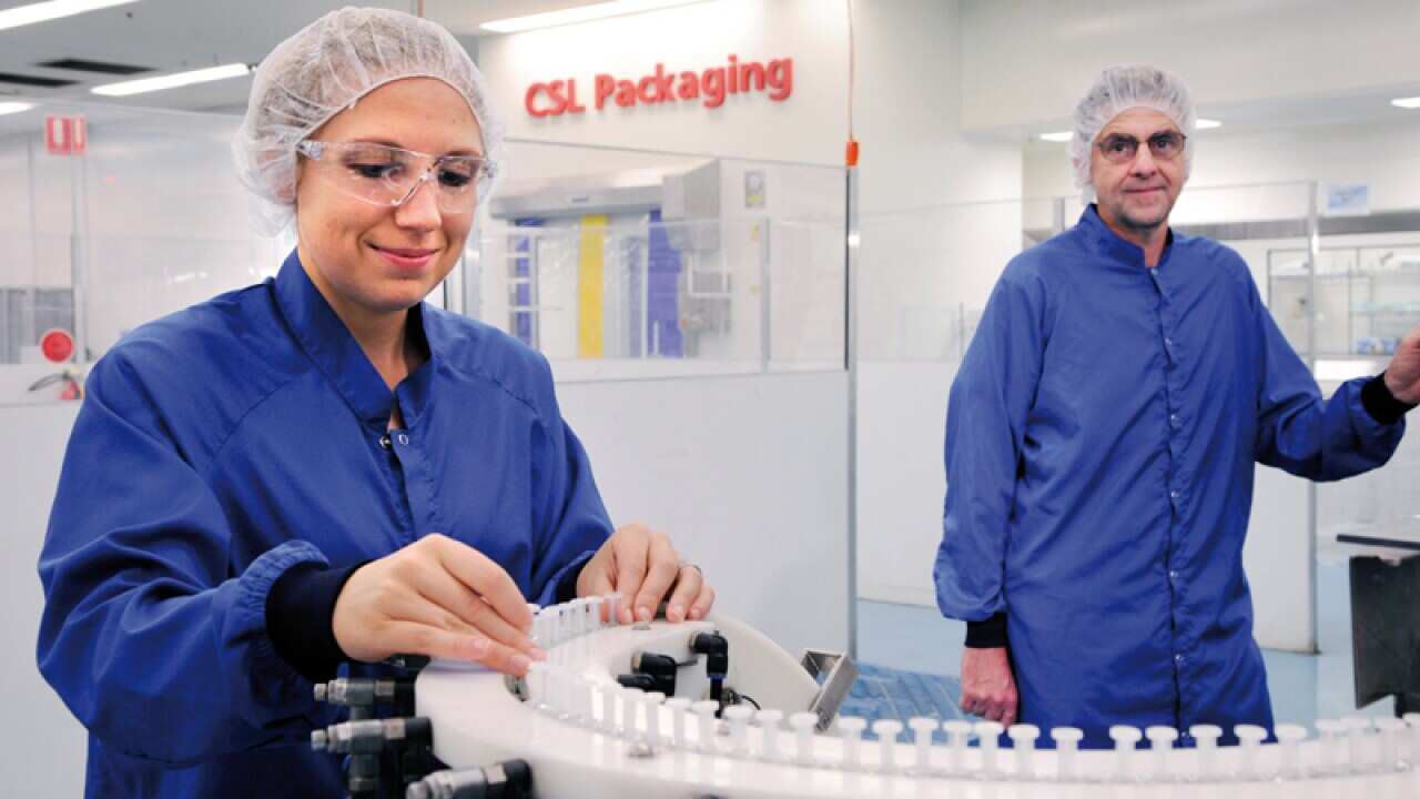 Supplied photo of CSL production line