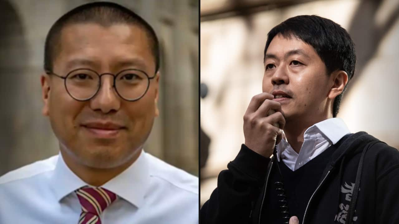 A composite photo of Kevin Yam and Ted Hui