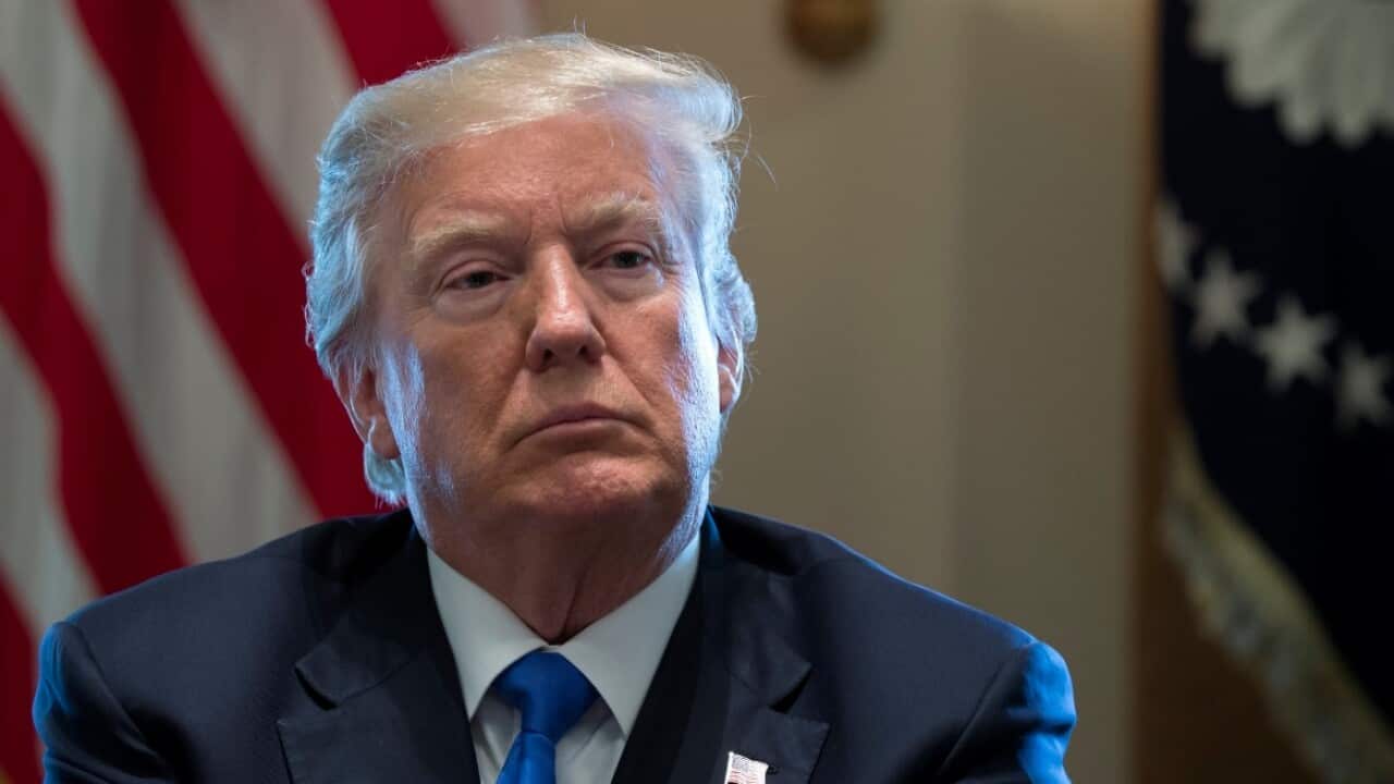 US President Donald J. Trump participates in a meeting on immigration with bipartisan members on December 9