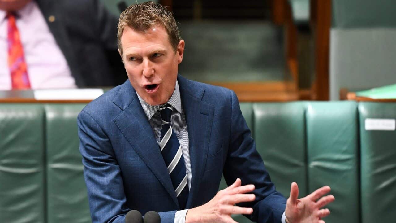 Australian Attorney-General Christian Porter speaks during House of Representatives Question Time