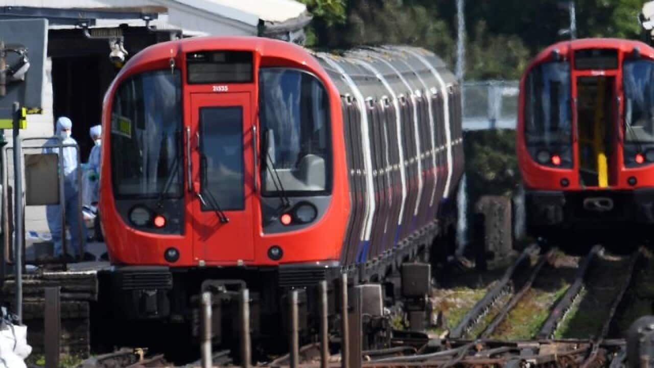 The scene at Parsons Green