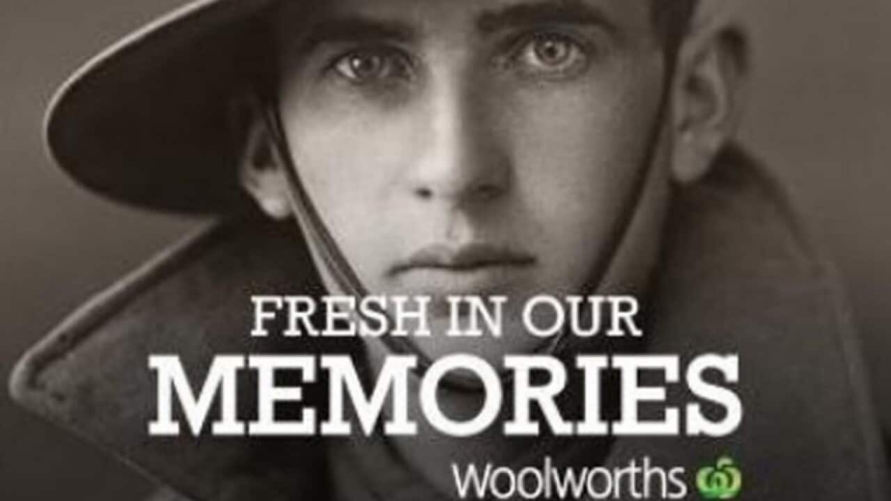 One of the pictures in the Woolworths campaign
