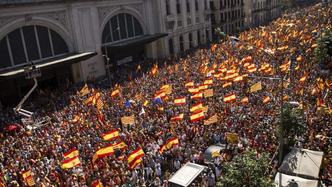 Rally for Spanish unity in Barcelona