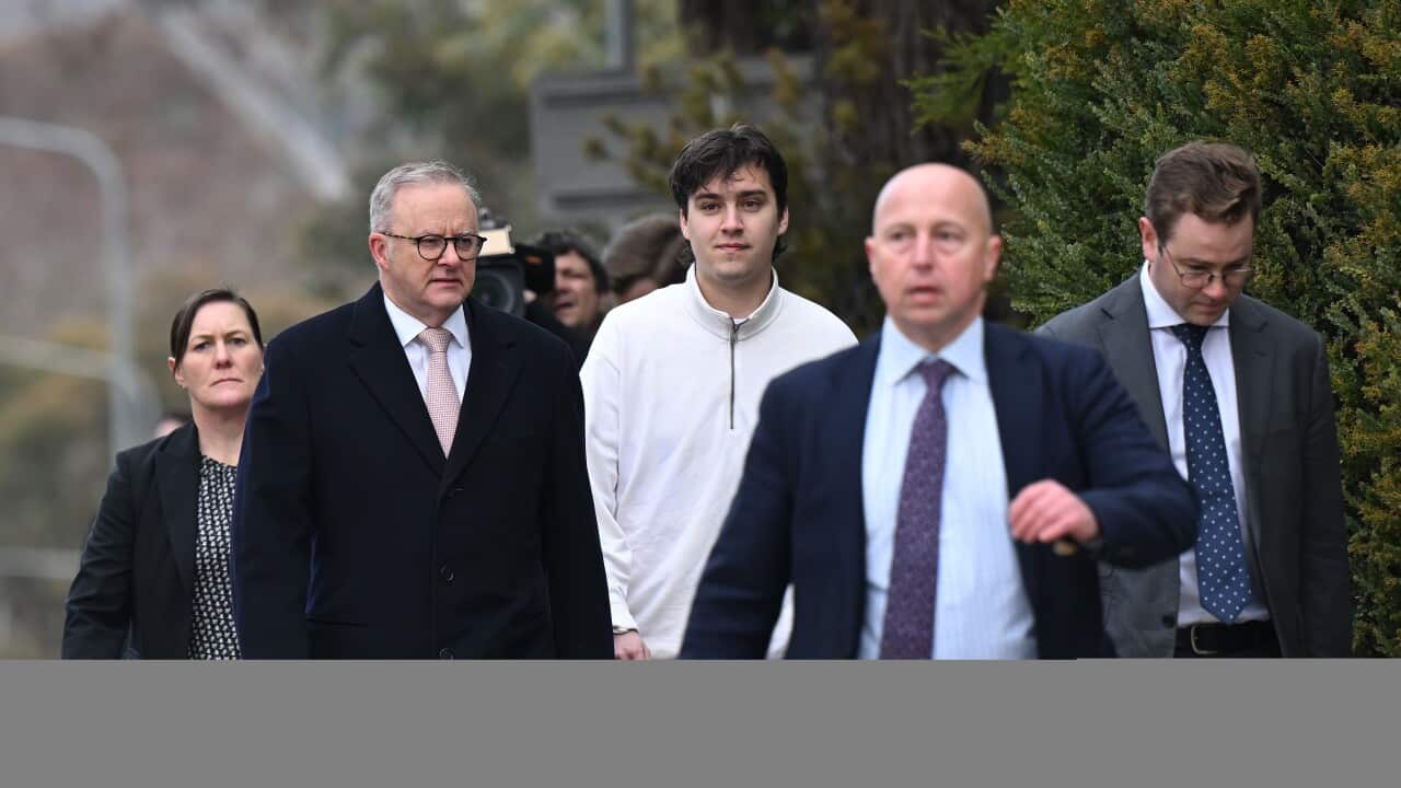 ANTHONY ALBANESE PARLIAMENT HOUSE ARRIVAL
