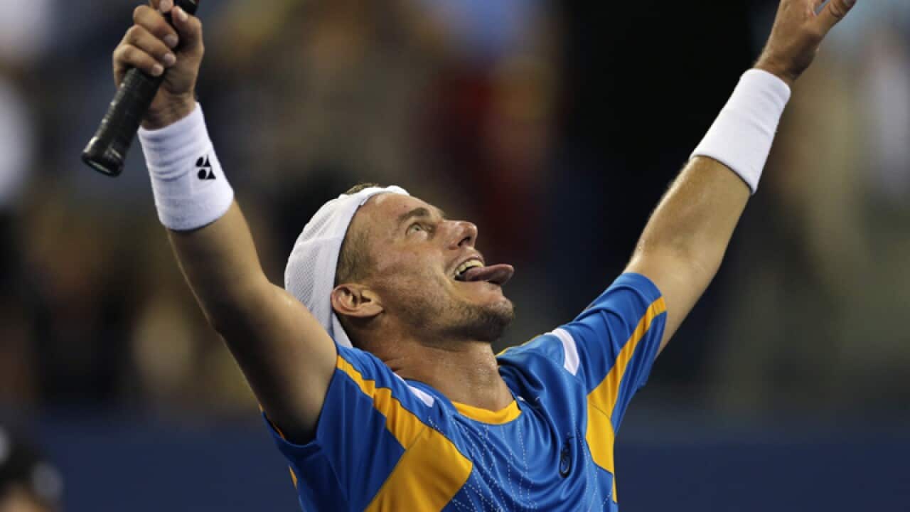 Australian Tennis star Lleyton Hewitt at the US Open in New York