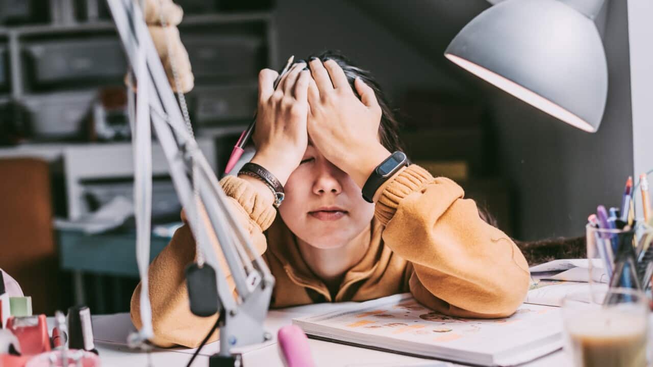 Stressed student