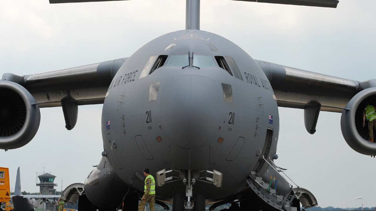 An Australian RAAF C-17 Globemaster
