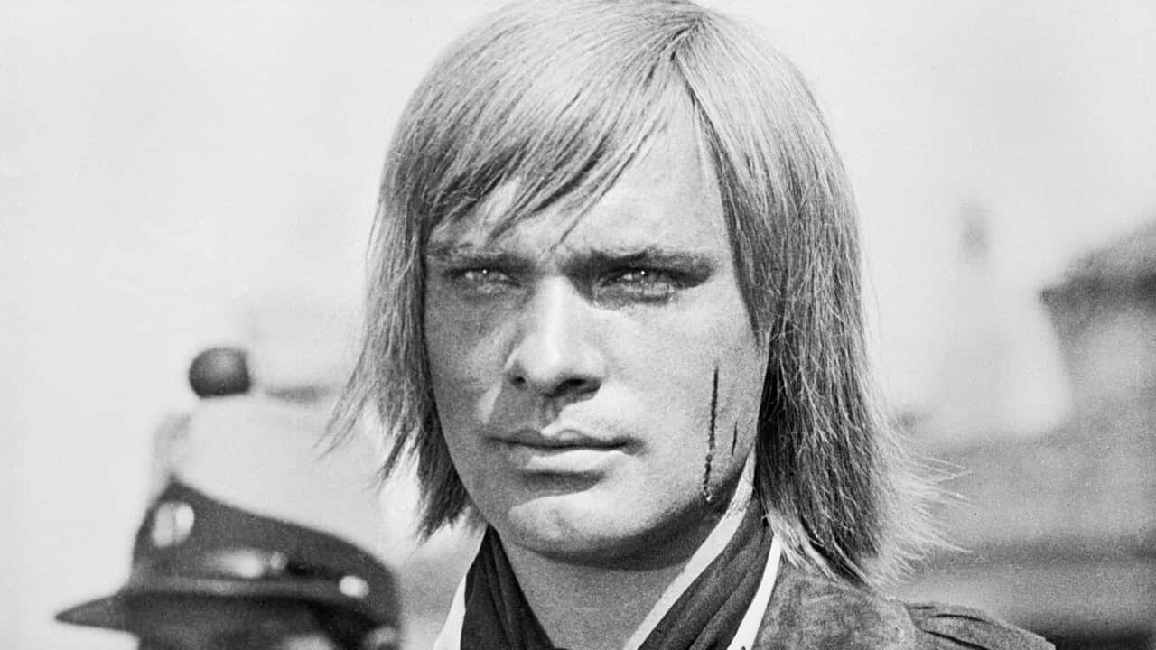 Actor Oleg Vidov as Maurice Gerald starring in film "The Headless Horseman".