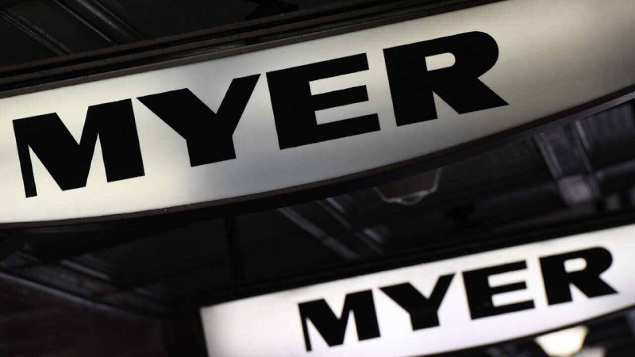 Myer's store sign