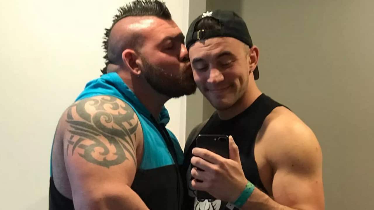 Rob Kearney and his husband Joey Aleixo.