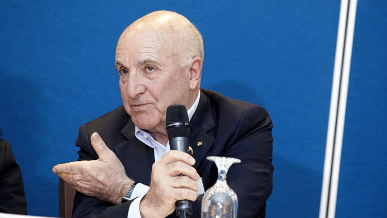 Carlo Travaglini during a past edition of the Northern Multicultural Small Business Awards