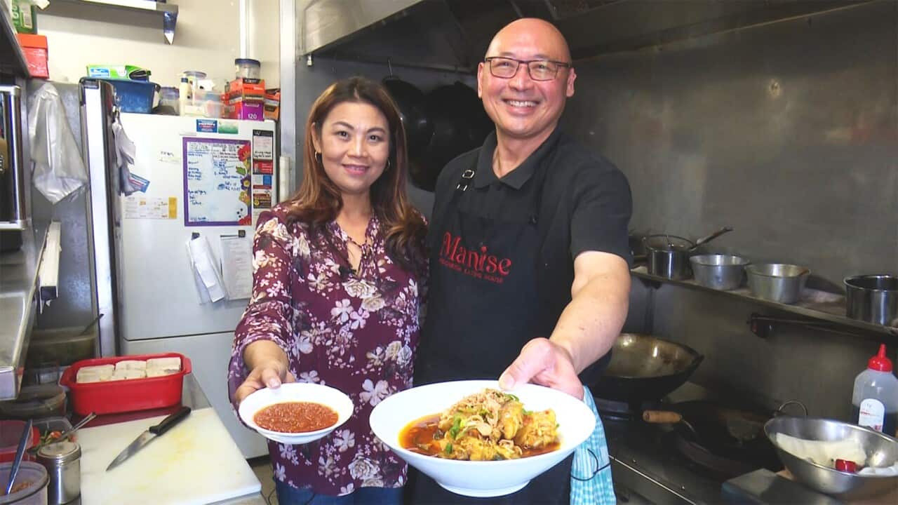Joana and Ben owners of Manise Indonesian Eating House in Perth (SBS)