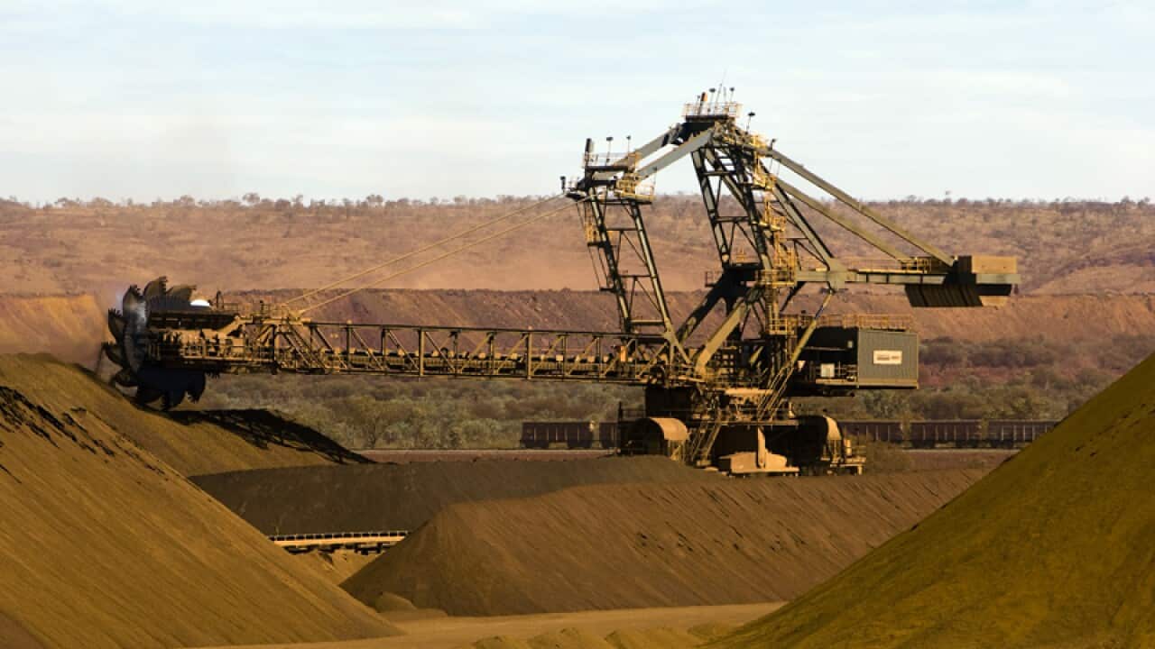 Machinery at a mining site in Western Australia