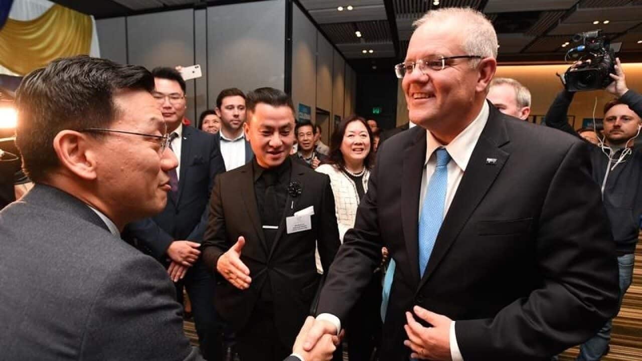 Scott Morrison at Chinatown's Golden Century Seafood Restaurant