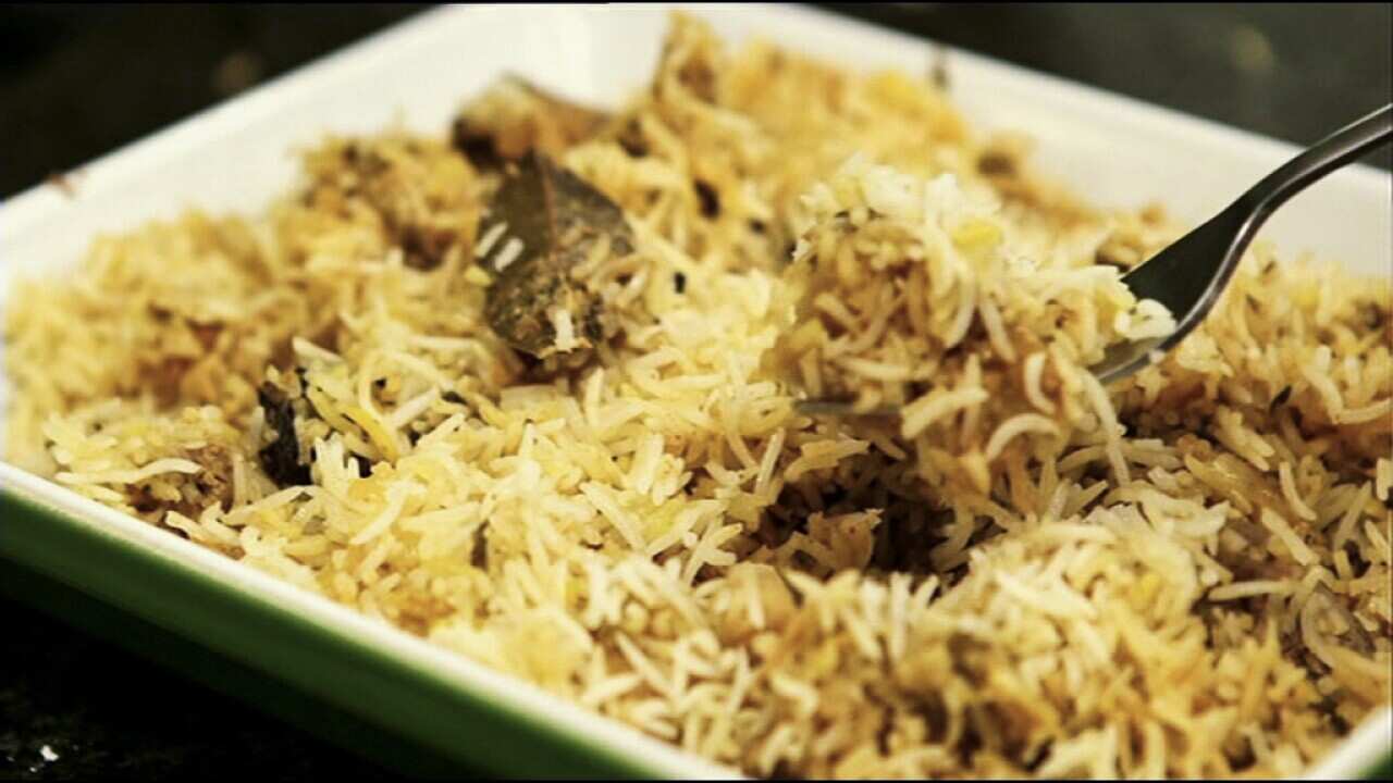 Lahore lamb biryani SBS Food