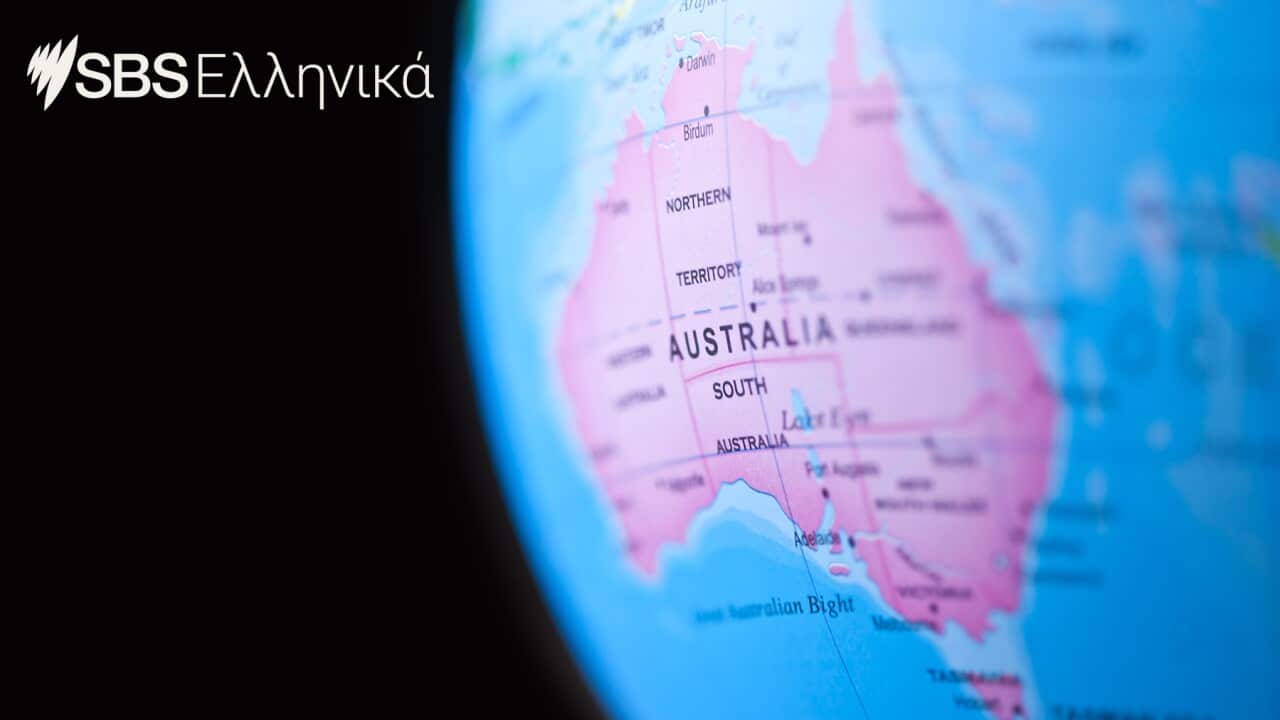 world map graphic with close up on Australia