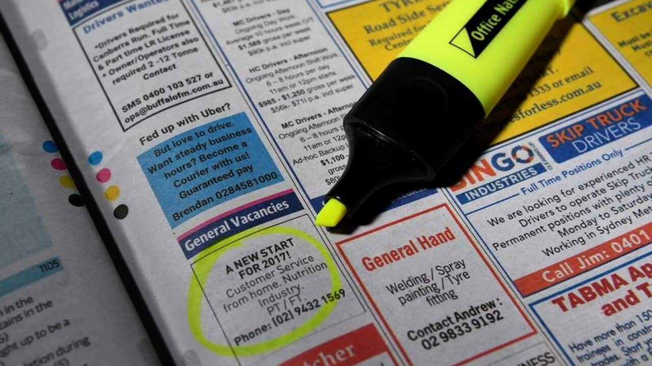 Job classified advertisements.