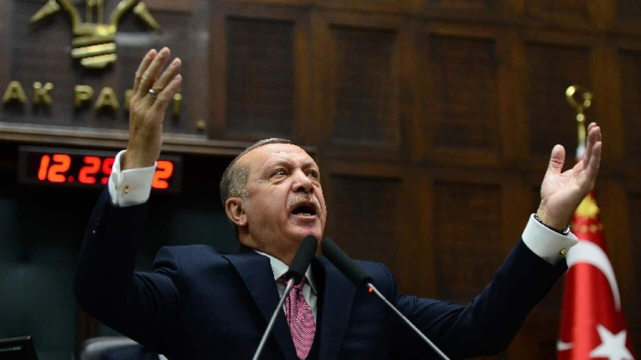 Turkish President Recep Tayyip Erdoğan. 
