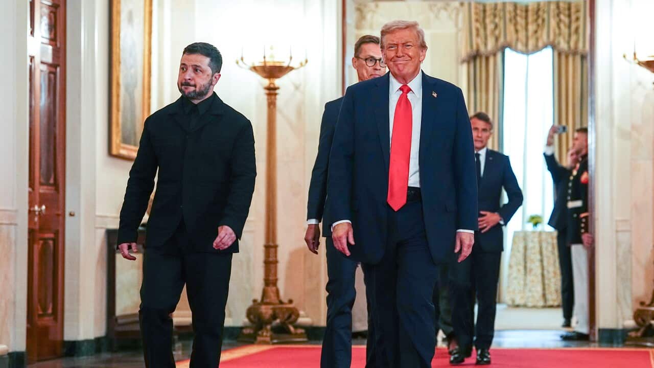 US President Trump meets Ukraine's President and European leaders at White House