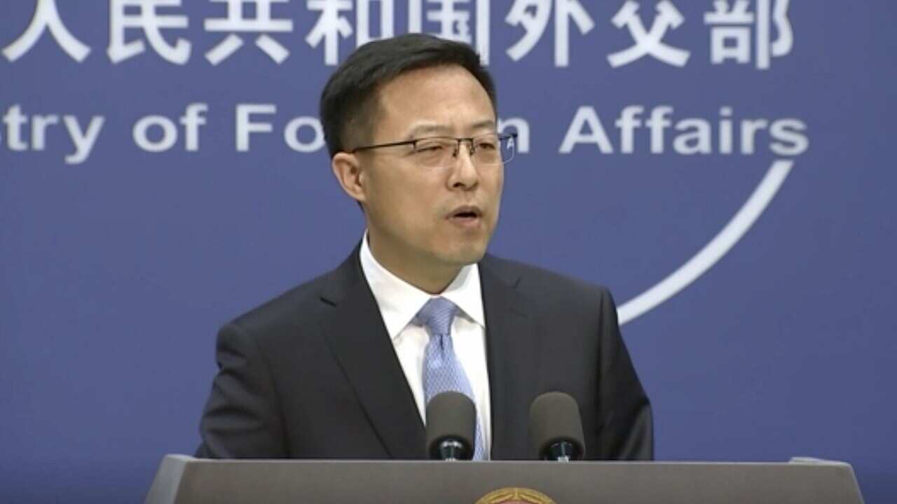 Chinese Foreign Ministry spokesman Zhao Lijian (AAP)