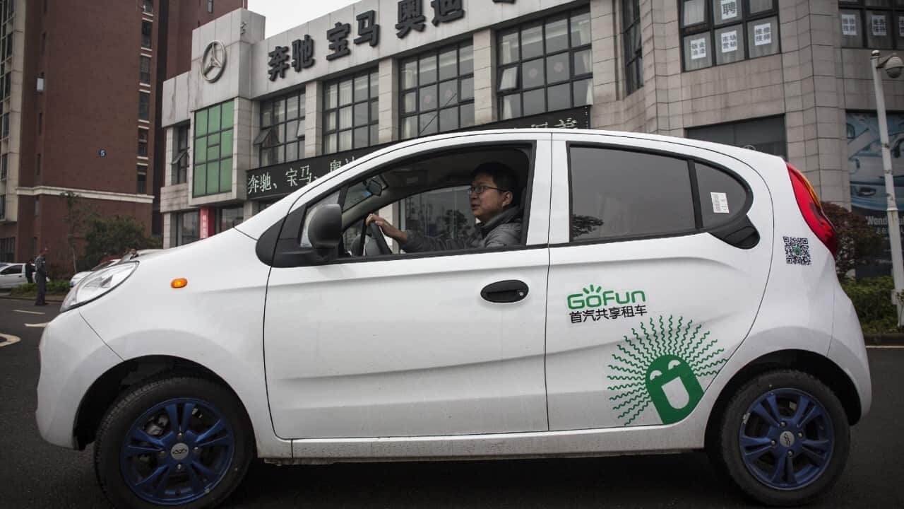 Electric car in Wuhan, China (Wang He - Getty Images)