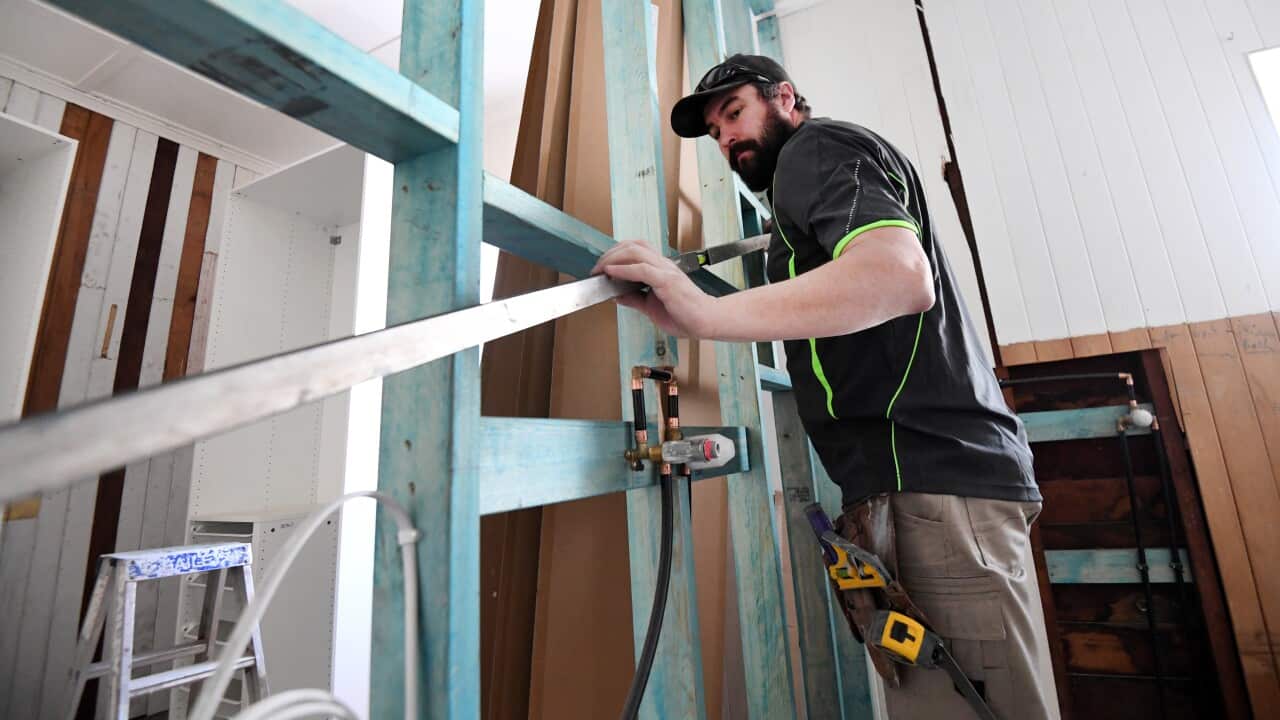 A house renovation underway in Brisbane.