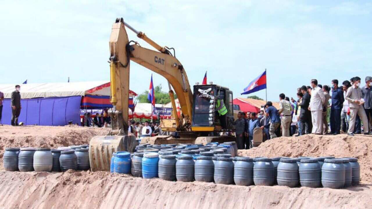 More than 100 tons of chemical products were destroyed in Kampong Speu province