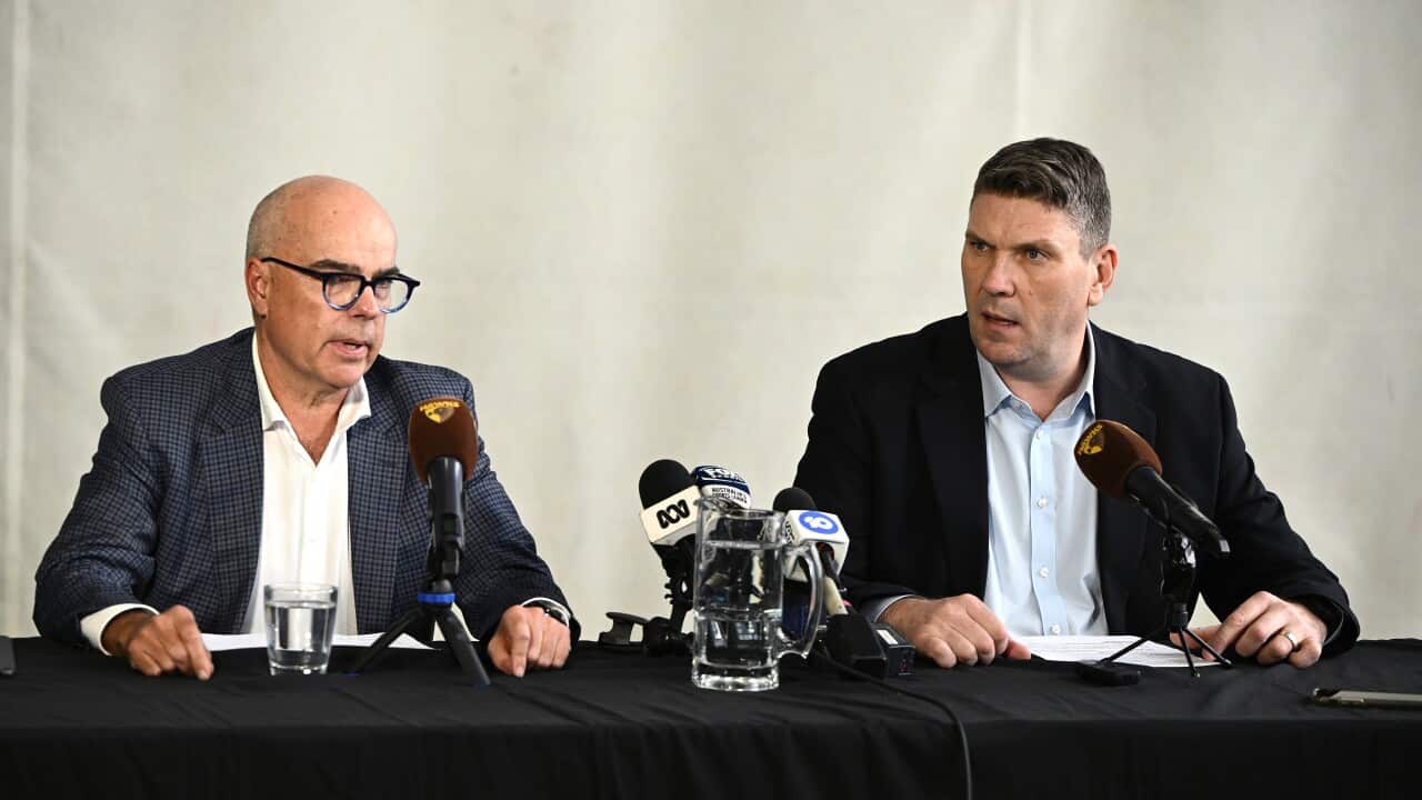 AFL HAWKS JUSTIN REEVES PRESSER