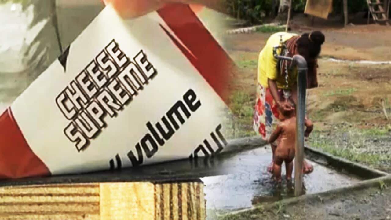 Chip-packet water purifier.