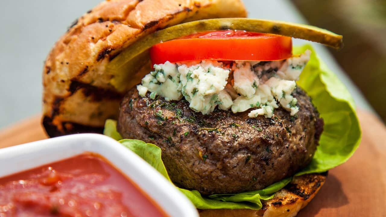 Burgers with homemade ketchup