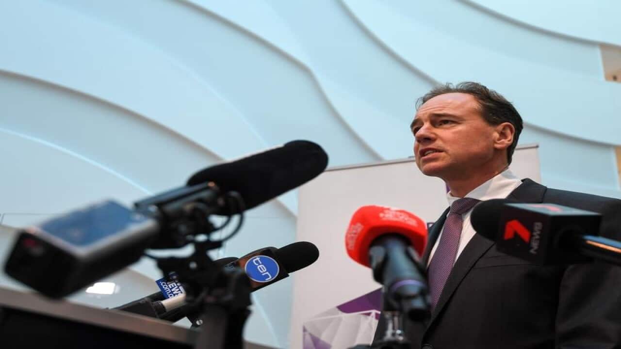 The Federal Minister for Health Greg Hunt