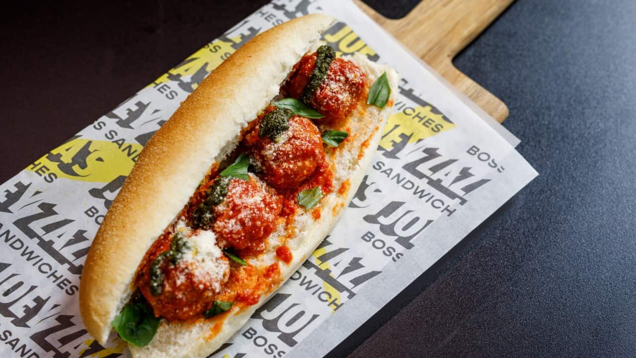 Joey Zaza meatball sandwich