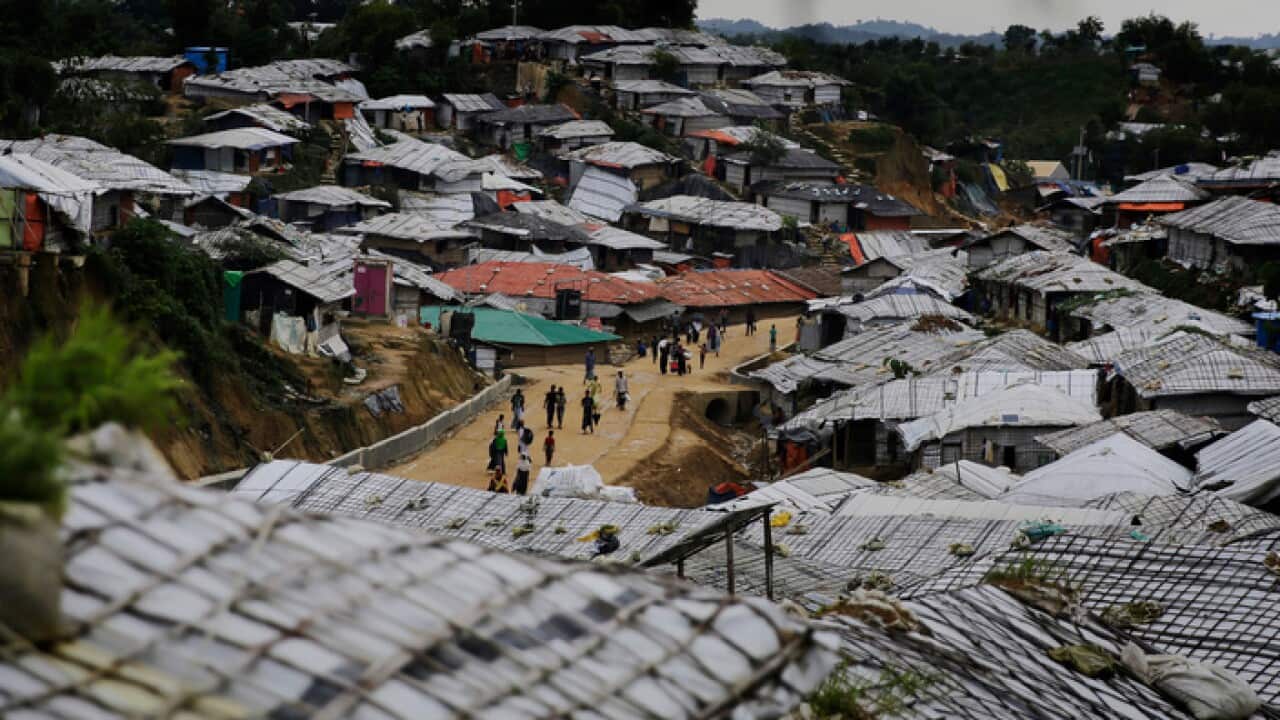 Rohingya refugees at Balukhali Refugee Camp in Bangladesh