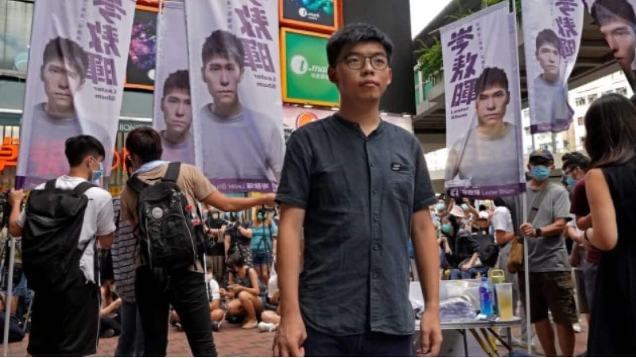 Joshua Wong Thursday joined the ranks of Hong Kong democracy figures arrested under a new security law.