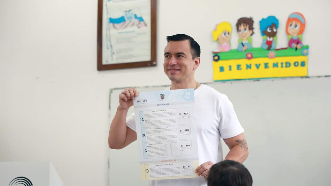 Ecuador votes on constitutional and security reforms