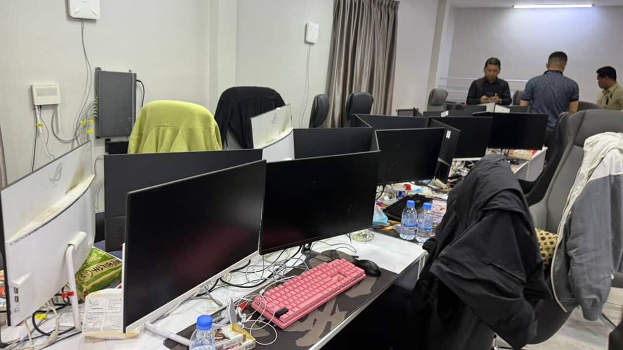 57 South Korean nationals, in connection with an online scam