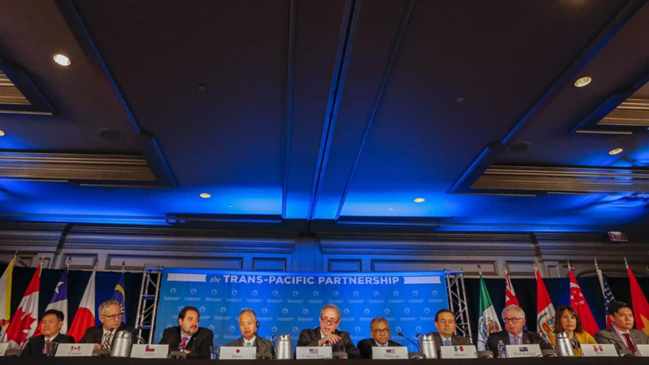 Trade ministers from the twelve TPP member countries